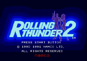 Rolling Thunder 2 (Europe) screen shot title